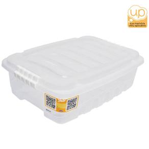 Caixa Plastica Multiuso Gran Box Baixa Incolor 9,3L Plasutil