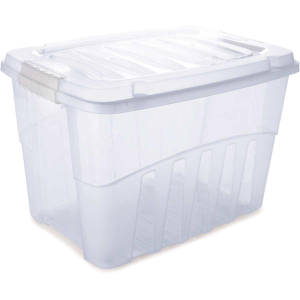 Caixa Plastica Multiuso GRAND BOX ALTA Incolor 56L - Comprasjau