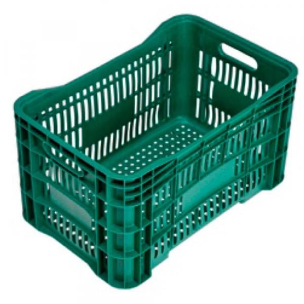 Caixa Plástica para Hortifruti 55 X 36 Mm (Verde) - Maxicaixa