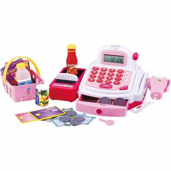 Caixa Registradora Infantil com Acessórios Rosa - Dm Toys