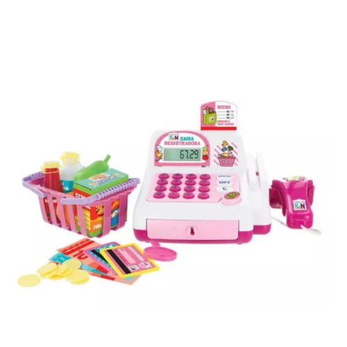 Caixa Registradora Infantil Creative Fun Rosa Br387 - Multikids