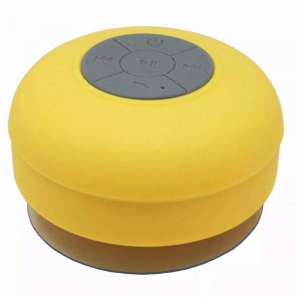 Caixa de Som Bluetooth Sem Fio Aprova Dagua Banheiro Amarelo - Xtrad