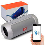 Caixa Som Bluetooth Charge 2+ Plus Shutt Wireless Portable Mp3 Usb Micro Sd P2 15w Prata
