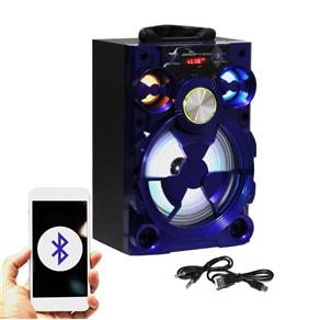 Caixa Som Bluetooth Portátil Mp3 Usb Potente 15W Azul 2024