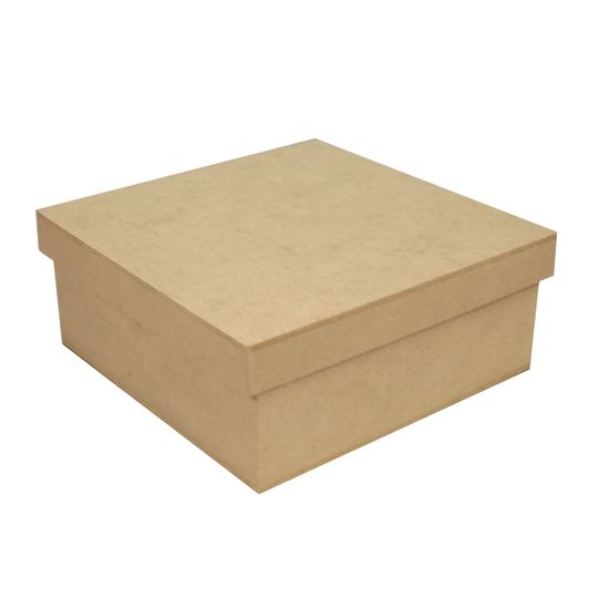 Caixa Tampa de Sapato Baixa 14X14x5 - Madeira MDF