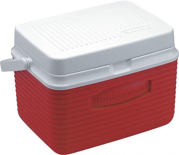 Caixa Térmica 4,7 Litros 5 QT com Alça Articulada Vermelha - Rubbermaid