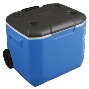 Caixa Térmica com Roda 60 QT Azul/Branco/Cinza 56,7 Litros - Coleman