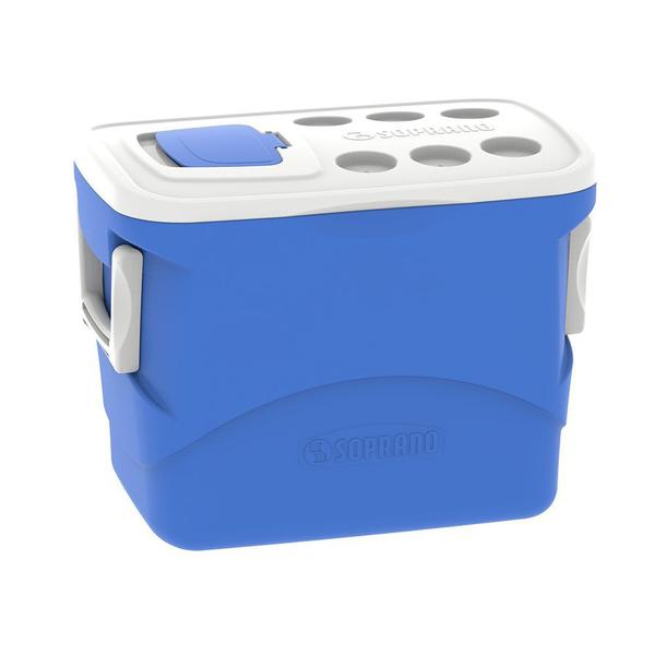 Caixa Térmica Cooler Azul 50 Litros Soprano
