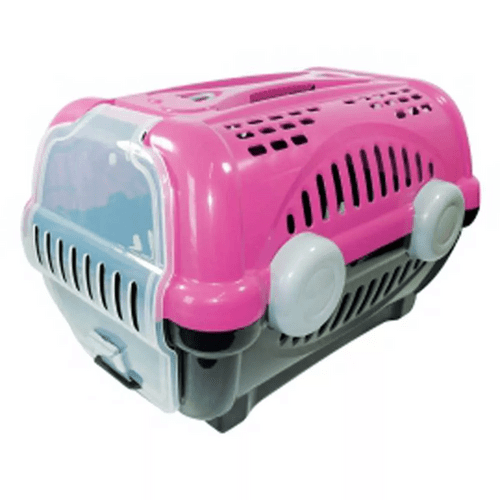 Caixa Transporte Furacão Pet Luxo Nº1 Rosa