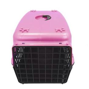 Caixa Transporte para Cães e Gatos N1 - Rosa