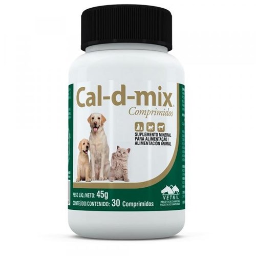 Cal-D-Mix Vetnil 30 Comprimidos