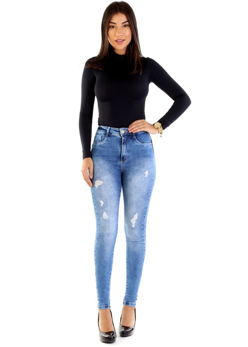 CalÃ§a Jeans Sawary Legging Super Lipo - Azul - Feminino - Dafiti