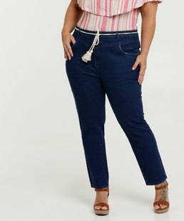 Calça Feminina Jeans Reta Plus Size Marisa
