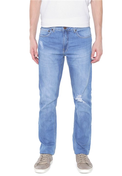 Tudo sobre 'Calça Jeans Calvin Klein Jeans Slim Destroyed Azul'