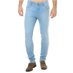 Calça Jeans Denuncia Skinny - Azul Bebê - 36