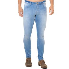 Calça Jeans Denuncia Skinny - AZUL BEBÊ - 36