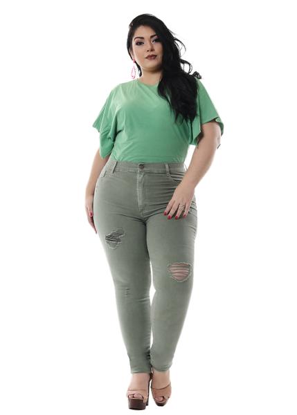 Calça Jeans Feminina Legging Plus Size - 255834 - Sawary