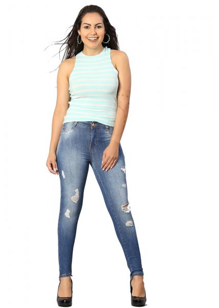 Calça Jeans Feminina Push UP - 250188 - Sawary