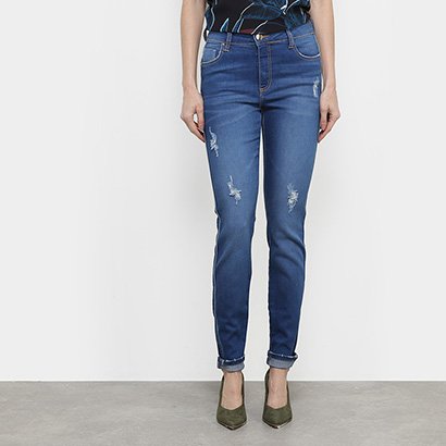 Calça Jeans Forum Skinny Destroyed Feminina