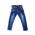 Calça Jeans Infantil Masculina Com Cinto Lona