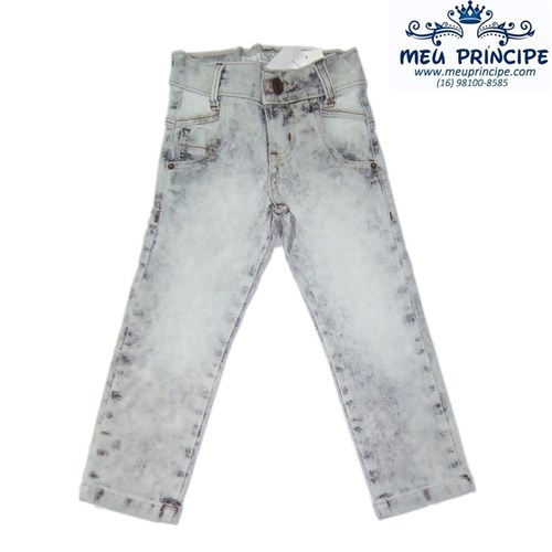Calça Jeans Infantil Masculina Manchada (1)