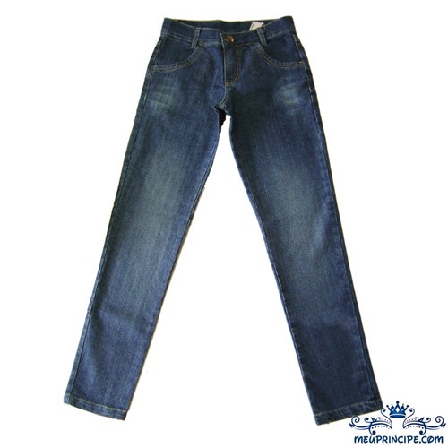 Calça Jeans Juvenil Masculina Skinny Escura (12)