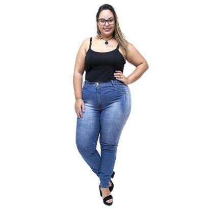 Calça Jeans Latitude Plus Size Skinny Rosibene Latitude Jeans Feminina