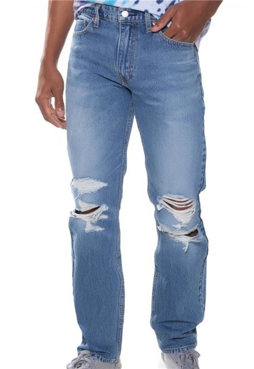 Calça Jeans Levis 513 Slim Straight 70847 Azul
