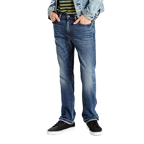 Calça Jeans Levis 513 Slim Straight Masculina 50715 - Azul Médio - 30x34 Usa L 41 Br