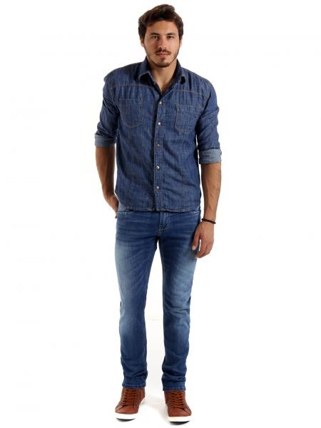 Calça Jeans Masculina Confort Skinny - 247146 - Sawary