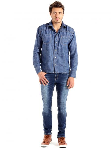 Calça Jeans Masculina Confort Skinny - 248327 - Sawary
