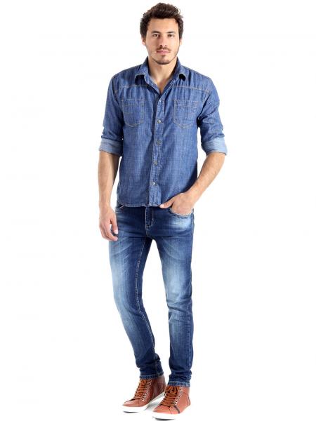 Calça Jeans Masculina Skinny Confort - 248818 - Sawary