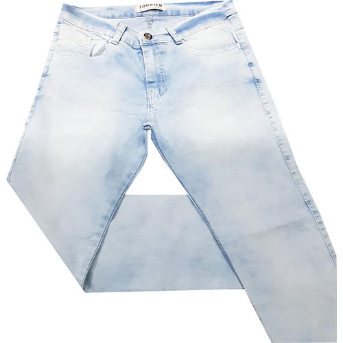 Calça Jeans Masculina Skinny Lycra Azul Clara Sky Jounieh Premium