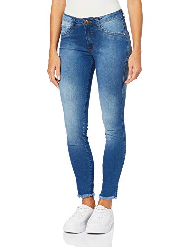 Calça Jeans New Skinny, Denúncia, Feminino, Azul, 34