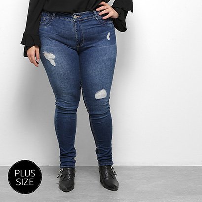 Calça Jeans Sawary Plus Size Feminina