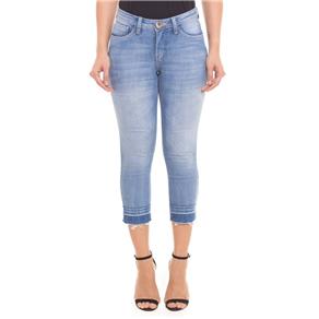 Calça Jeans Skinny Cropped Azul 36 - AZUL MARINHO - 46