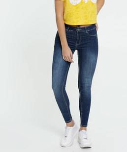 Calça Jeans Skinny Miçangas Feminina Sawary