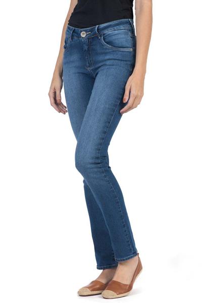 Calça Jeans Straight Básica Clara Stone - Taco