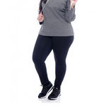 Calça Legging Fitness Suplex Lisa Plus Size