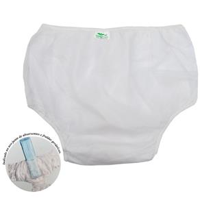 Calça Plástica Adulto Sem Botão Luxo Unissex - GG - Branco - GG