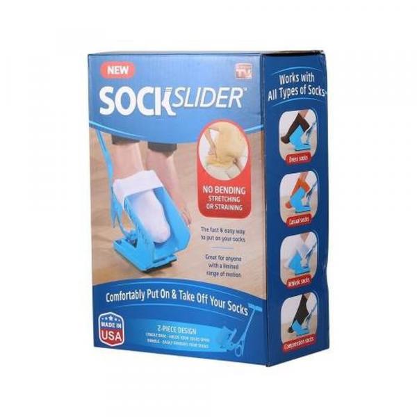 Calçador de Meias Prático Fácil Grávidas Idoso Sock Slider - S/m