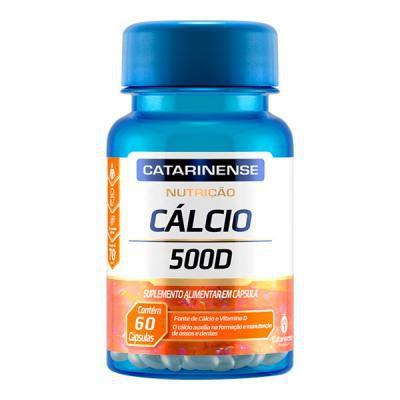Cálcio 500D - 60 Cápsulas - Catarinense