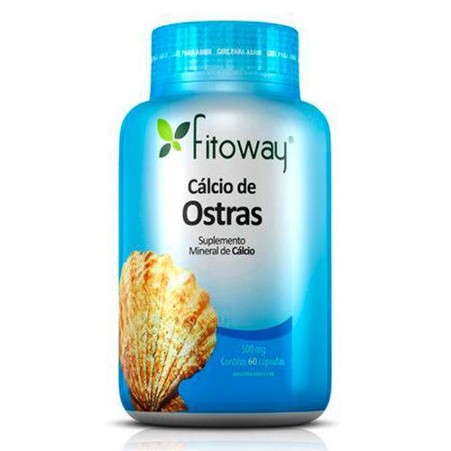 Cálcio de Ostras - 60 Cápsulas - Fitoway