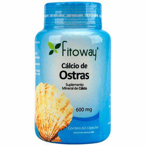 Cálcio de Ostras 600mg - 60 Cápsulas - Fitoway