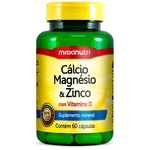 Cálcio Magnésio e Zinco - 60 Cápsulas - Maxinutri