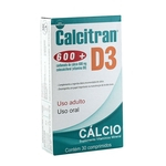 Calcitran 600+D3 c/ 30 Comprimidos