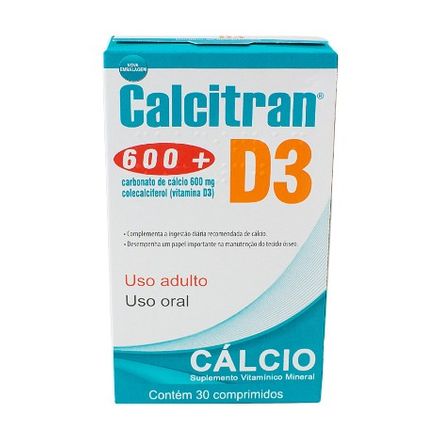 Calcitran D3 600mg 30 Comprimidos
