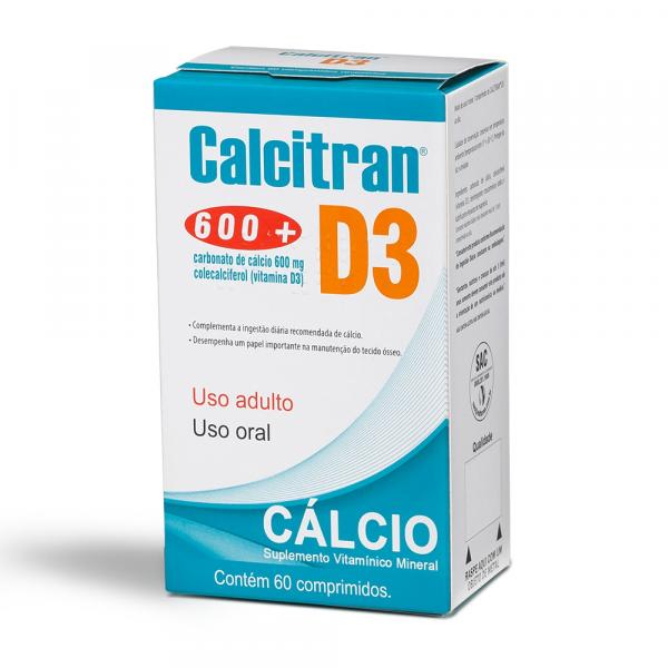Calcitran D3 Divcom Nordeste 60 Comprimidos