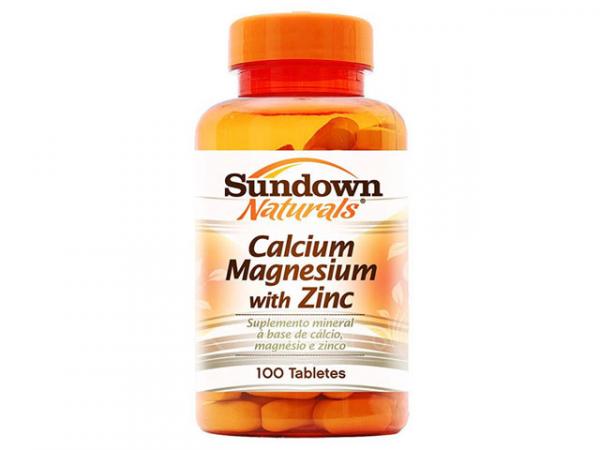 Calcium + Magnesium + Zinc 100 Tabletes - Sundown Naturals