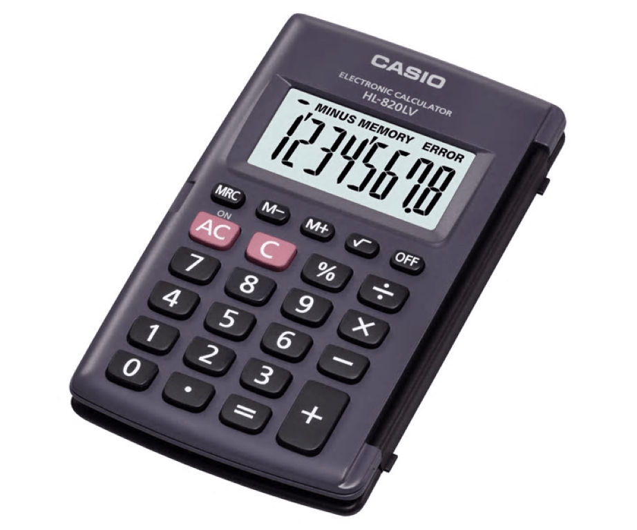 Calculadora Bolso 8 Digitos Casio HL820LV Preta